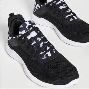 APL Tech Loom Tracer Athletic Lace Up Shoes Black Leopard NWT Women’s Size 7.5